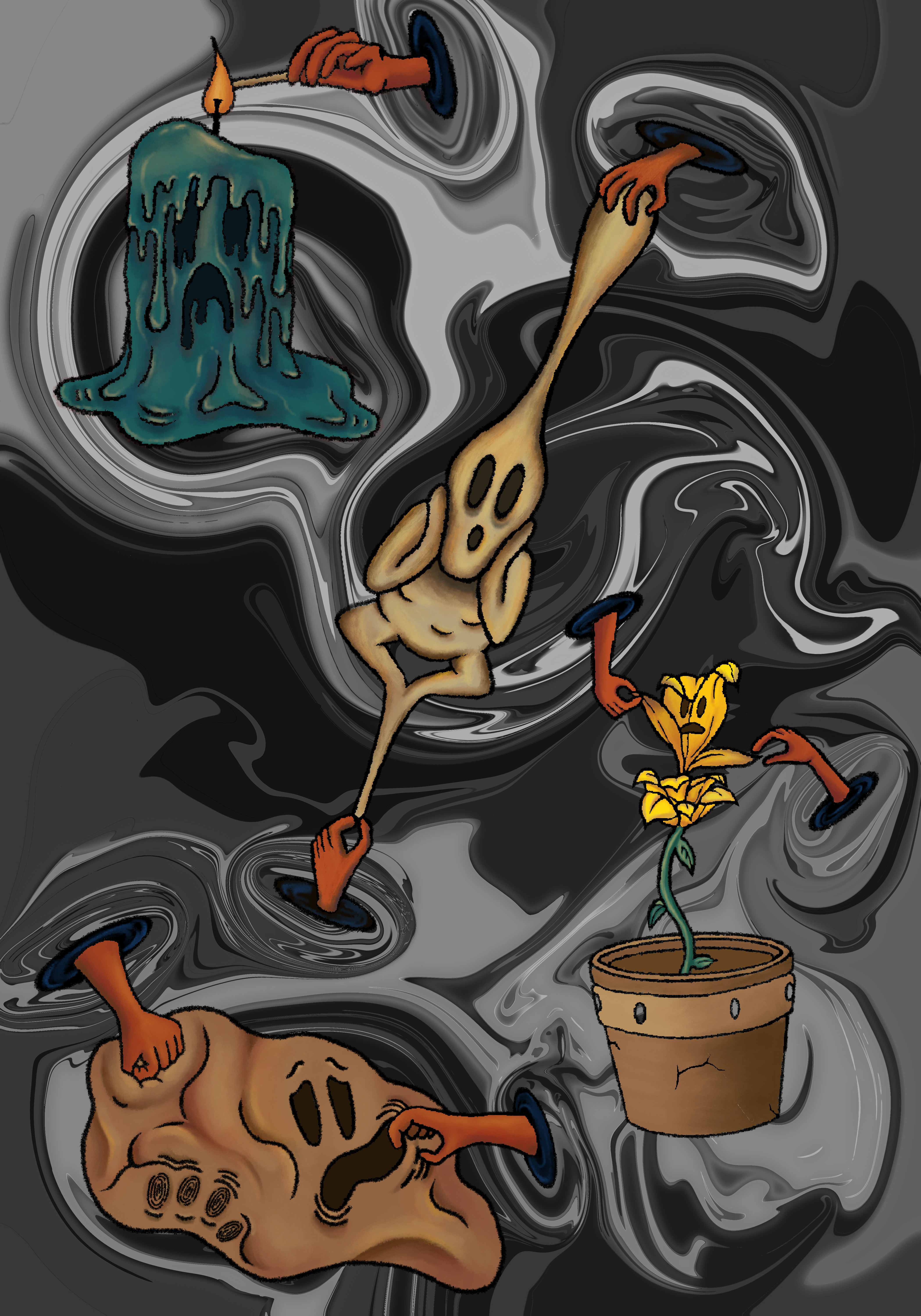 the scream inspired art